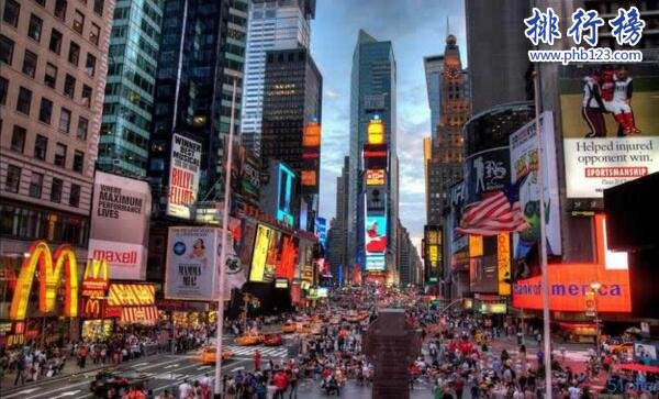 美国最大的城市:纽约(面积、人口、GDP均为全美第一)